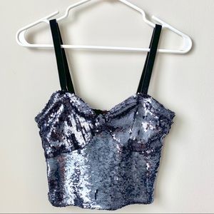 NWT Free People Sequin Top
